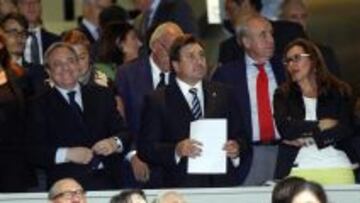 Sepulcre, en el palco del Bernabéu.