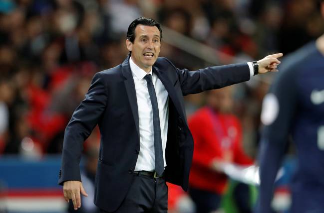 Paris Saint-Germain coach Unai Emery