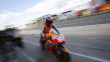 Marc Marquez este viernes en el circuito de Silverstone.