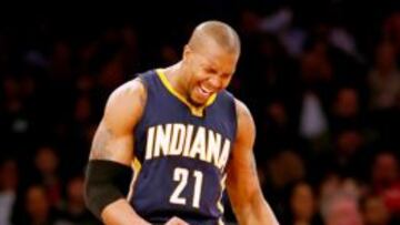 David West, con Indiana Pacers.