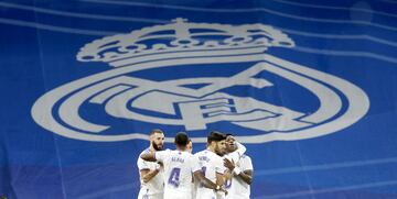 1-0. Karim Benzema celebra el primer gol.