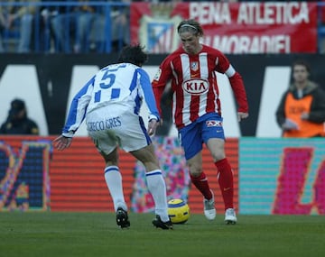 Fernando Torres encara a Sarriegi en 2005.