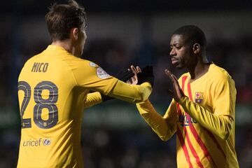 Dembelé empató el partido. 1-1.