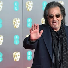 Al Pacino, protagonista de los Premios Bafta por una aparatosa caída a su llegada