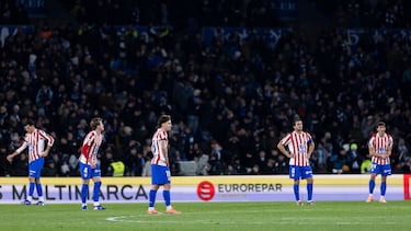 04/01/25 PARTIDO PRIMERA DIVISION
REAL SOCIEDAD - ATLETICO DE MADRID
GOL 1-1 GUEDES
TRISTEZA ATLETICO