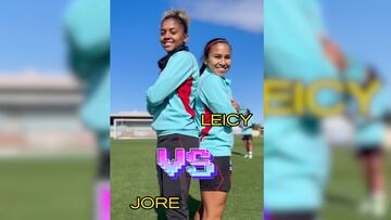 Las dos jugadoras se midieron en este divertido desafío en redes las redes de la FCF.