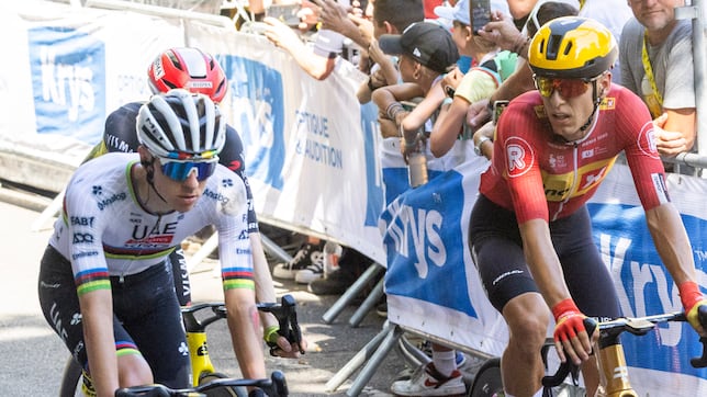 Pogacar, tras su caída: “Parece que es solo la piel, tuve días peores”