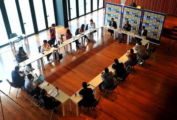 El técnico portugués dialogó con los medios de comunicación sobre los resultados en la gira amistosa en Asia, el plan a futuro y sus primeras impresiones del equipo.