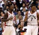 Valanciunas, DeRozan y Lowry se estrenan a lo grande