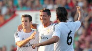Los jugadores del Real Madrid gozaron de una cómoda victoria en su primer partido de pretemporada.