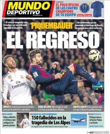 Portadas de la prensa deportiva