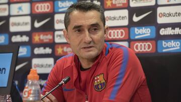 Valverde: "Confío en todo el mundo y sobre todo en Messi"