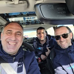 Alejandro Valverde, al volante del Movistar en la Clásica Jaén