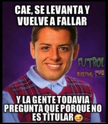 Los Memes del fallo del penalti de Chicharito en la Champions