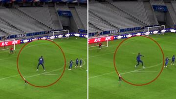 Mbappé scores sensational bicycle kick in training and goes wild celebrating