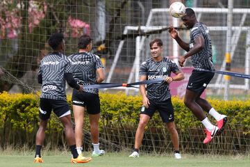 Imágenes del entrenamiento de Atlético Nacional.