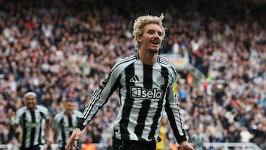 Woltemade celebra un gol.