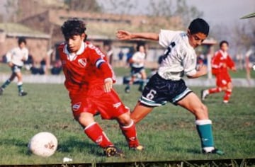 Sergio Agüero en las categorías inferiores del Atlético Independiente.