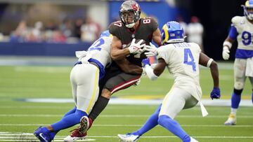 El tight end no ser&aacute; parte del roster activo de los Tampa Bay Bucs que juegue este domingo en New England por las molestias en sus costillas.