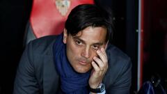 Soccer Football - Champions League Quarter Final First Leg - Sevilla vs Bayern Munich - Ramon Sanchez Pizjuan, Seville, Spain - April 3, 2018   Sevilla coach Vincenzo Montella before the match    REUTERS/Sergio Perez