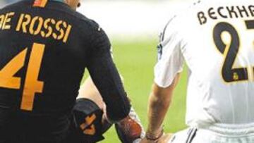 <b>GUSTA. </b>De Rossi completó una gran actuación en el Bernabéu en Champions y marcó un buen gol.