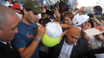 Nadal, en diciembre, durante una de sus exhibiciones en Sudamérica.