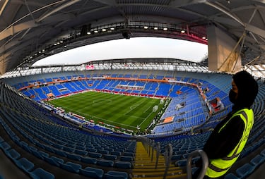 Stadium 974 in Doha. The 40,000- seater venue will host 6 group stage matches and one round of 16 game. 