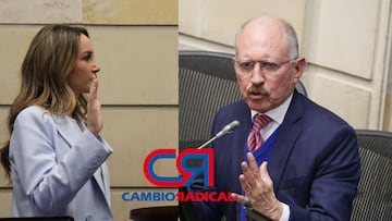 Los congresistas Temístocles Ortega y Ana María Castañeda fueron suspendidos por el partido Cambio Radical por "contravención a la unidad interna y la defensa de los ideales partidistas". Fotos: COLPRENSA.