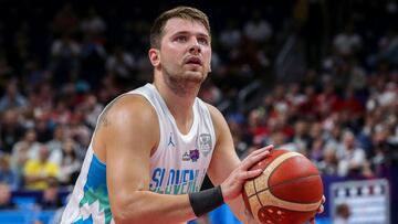 Doncic, durante el fatídico partido de cuartos de final del Eurobasket 2022, el que Eslovenia perdió contra Polonia.