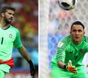 La marca de Keylor Navas para vencer a Alisson, arquero de Brasil