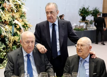 José Sánchez Bernal, Florentino Pérez y Amancio Amaro.