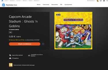 Ghosts 'n Goblins de Capcom Arcade Stadium, gratis con PS Plus por tiempo limitado