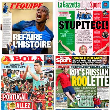 Espectaculares portadas europeas para saludar a la Euro