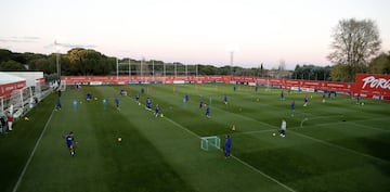 Atlético de Madrid - Barcelona: Entrenamientos previos