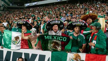 Fans o Aficion Hector Chavez -caramelo- and Caramelo Jr during 2025 International Friendly match between Mexico (Mexican National team) and Uruguay at TSM Corona Stadium, on November 15, 2025 in Torreon, Coahuila, Mexico.