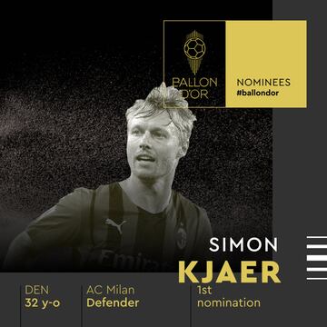 Simon Kjaer, jugador del AC Milan.