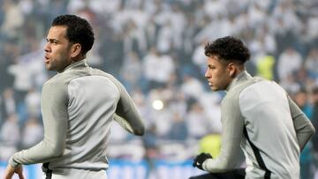 Dani Alves se llevó los mayores abucheos del Santiago Bernabéu