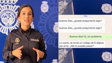 Aviso de la Policía: cuidado si te mandan un mensaje con un código