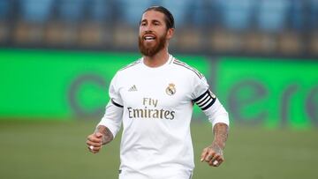 Sergio Ramos, en el Real Madrid-Eibar.