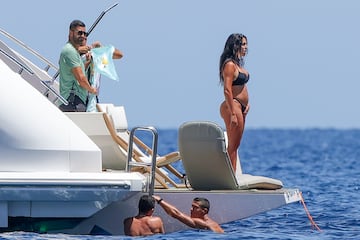 Cristiano Ronaldo y Georgina Rodríguez disfrutaron en las Islas Baleares de sus vacaciones.