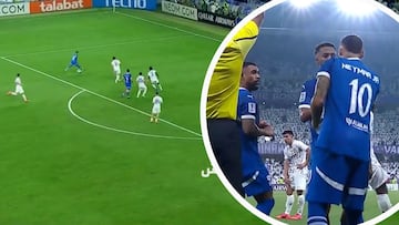 Así fue el regreso de Neymar un año después de su grave lesión de rodilla con Al Hilal