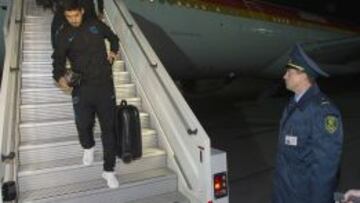 19-10-15 MINSK BIELORRUSIA
LLEGADA FC BARCELONA A MINSK
FOTO FERNANDO ZUERAS