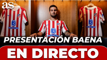 En directo: Baena, presentado como jugador del Atlético