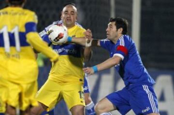 SEMIFINAL COPA LIBERTADORES: Fue la segunda que disputó Pepe con la U. Ante Boca Juniors, los azules quedaron eliminados del torneo de 2012.