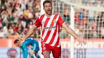 10/03/19 PARTIDO DE PRIMERA DIVISION GIRONA - VALENCIA ALEGRIA GOL 2-2 STUANI