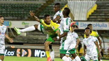 Huila y La Equidad empataron 1-1 en el estadio Guillermo Plaxaz Alcid por la fecha 11 de la Liga BetPlay.