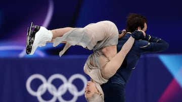 Milano Cortina 2026 Olympics - Figure Skating - Ice Dance - Free Dance - Milano Ice Skating Arena, Milan, Italy - February 11, 2026. Olivia Smart of Spain and Tim Dieck of Spain perform during the free dance REUTERS/Yara Nardi