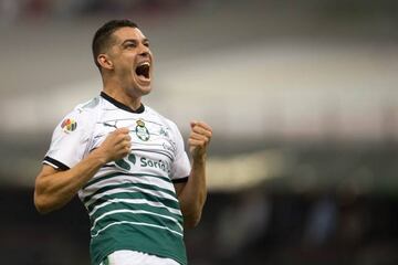 Gerardo Alcoba en su etapa con Santos en la Liga MX.