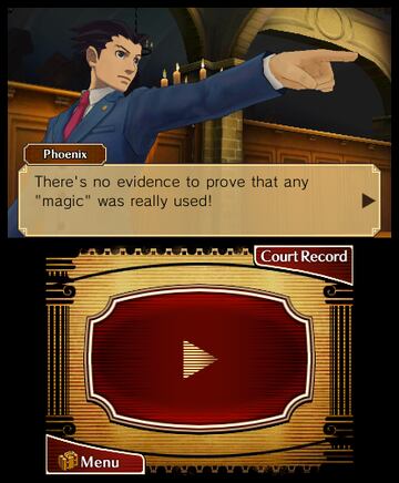 Captura de pantalla - El Profesor Layton vs. Phoenix Wright: Ace Attorney (3DS)