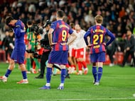 16/02/26 PARTIDO PRIMERA DIVISION JORNADA 24
GIRONA - BARCELONA
FIN DE PARTIDO TRISTEZA